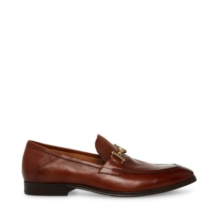 Dark Brown Steve Madden Archee Leather Men's Loafers | PH 2315N16B